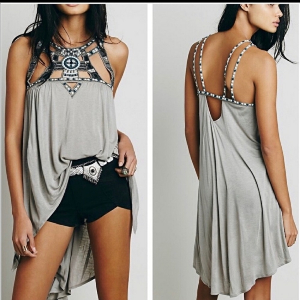 Free People high low tank top